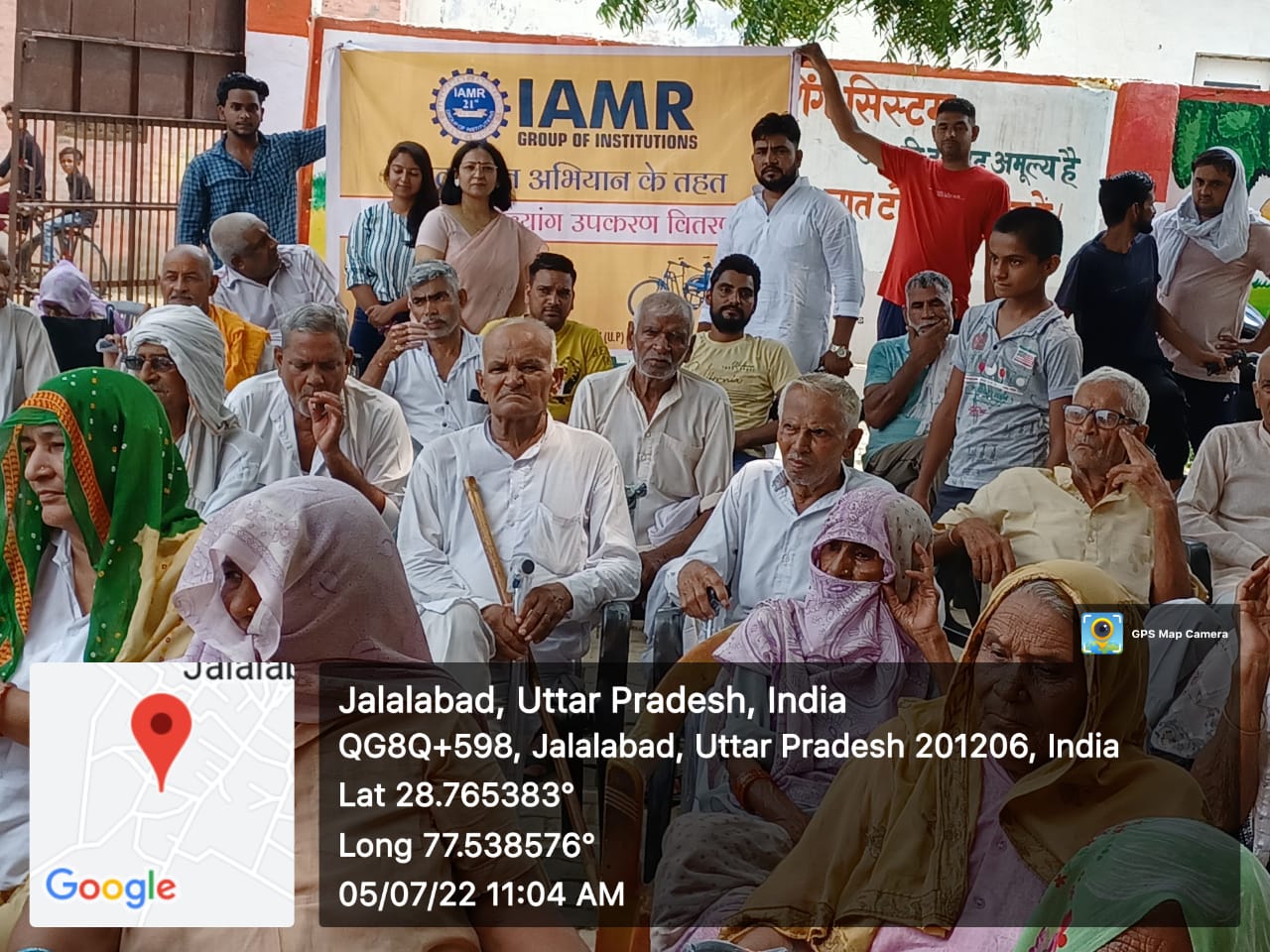 charitable event i.e. Distribution of wheelchairs, walkers, canes to the needy