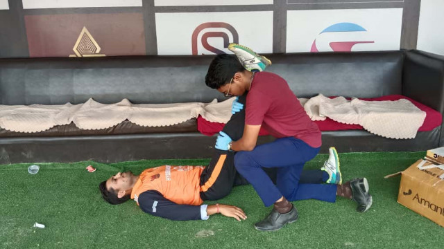 IAMR Physiotherapy Students at the Noida Cricket Tournament