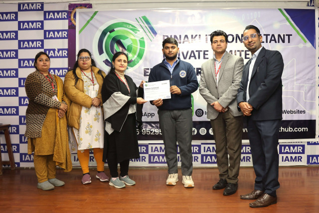 IAMR hosted a special certificate distribution ceremony