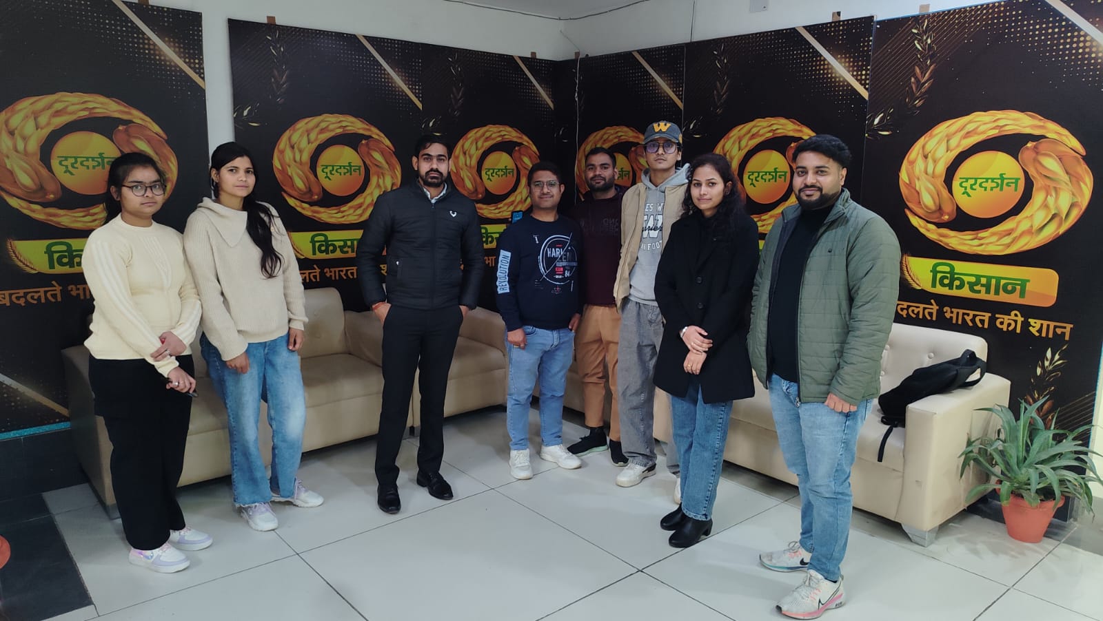 live program at the Doordarshan office