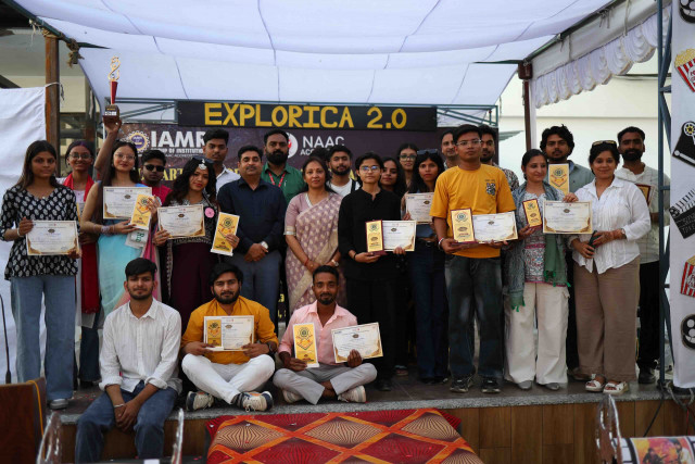 Explorica 2.0 – Echoes of Expression at IAMR Group of Institutions was a grand celebration of creativity